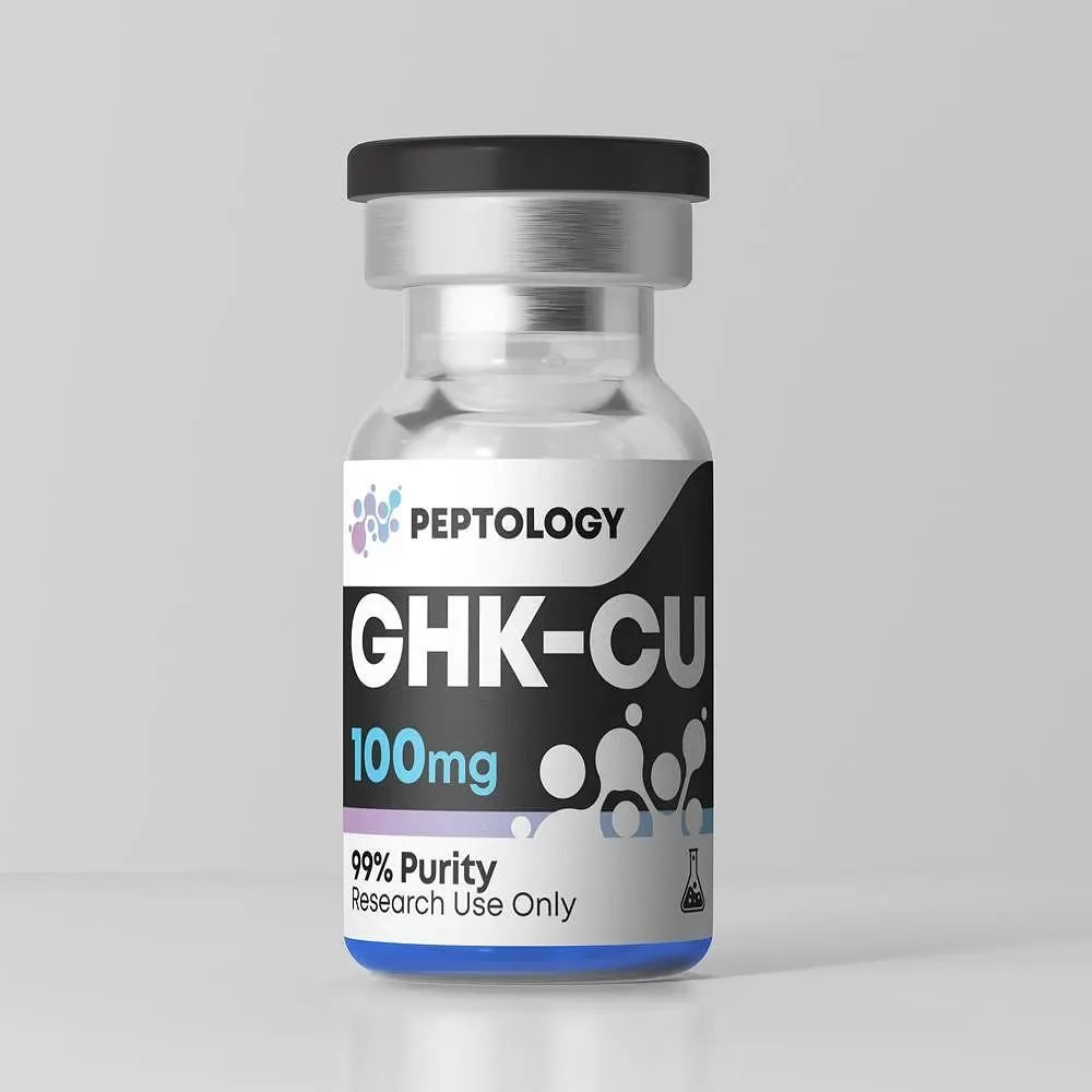 GHK-Cu 100 mg – vara tripeptīds (Gly-His-Lys) pētniecībai