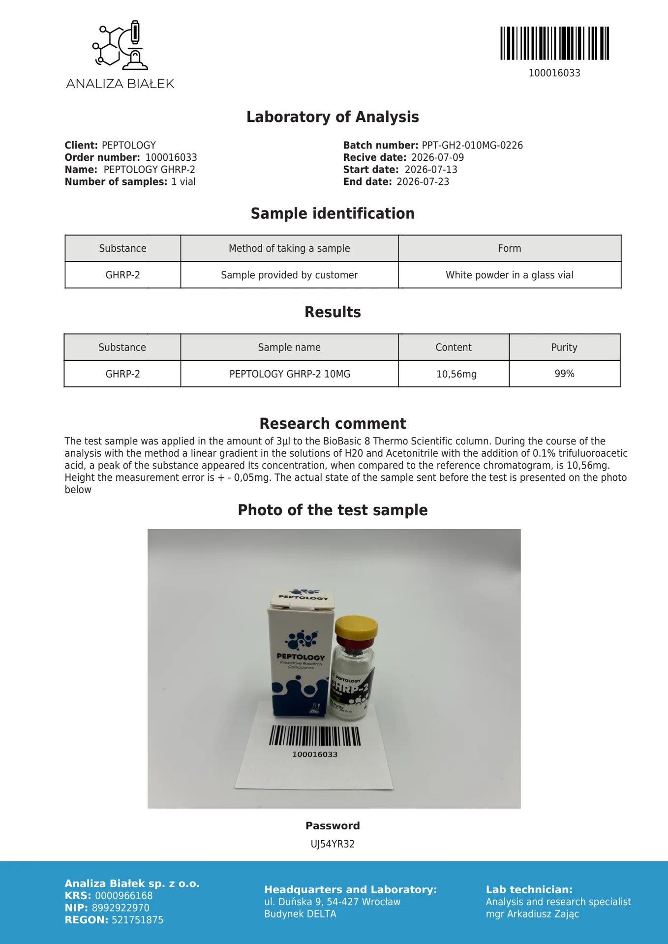 GHRP-2 10 mg – grelīna mimētiķis (GHS-R1a agonists) – attēls 2
